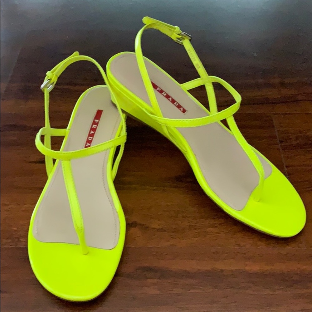 Prada T-sandals, authentic, almost brand new